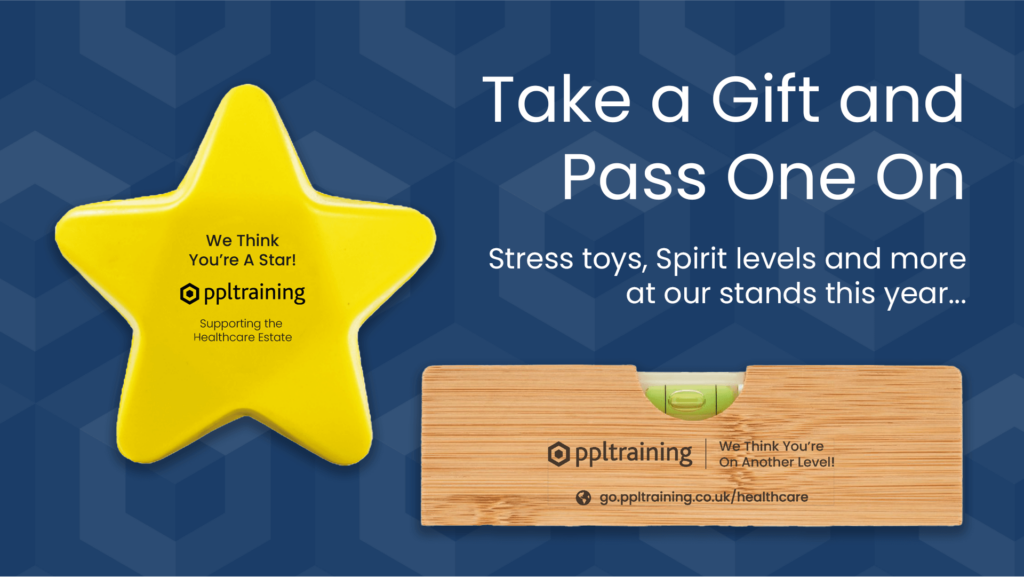 stress toy star with "We think you're a star" message and Spirit Level with "We think you're on another level" message